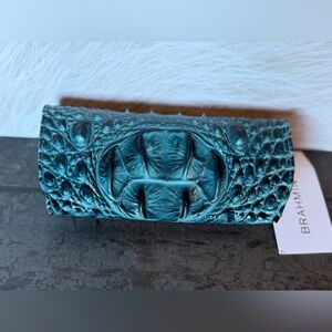 BRAHMIN EYEGLASS CASE BOTTLE BLUE OMBRE NWT HTF FIRM $